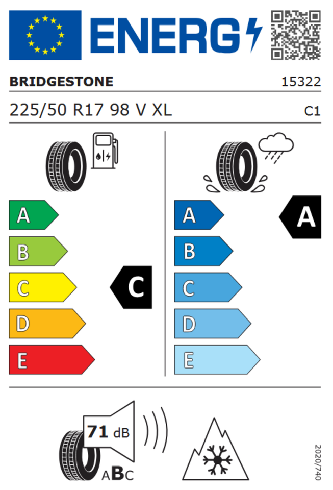 4 x 225/50R17 98V XL BRIDGESTONE BLIZZAK LM005 WINTERREIFEN NEU – Bild 6