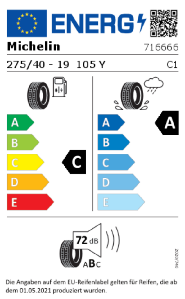 2 x 245/45R19 102Y 2 x 275/40R19 105Y MICHELIN SOMMERREIFEN NEU – Bild 4