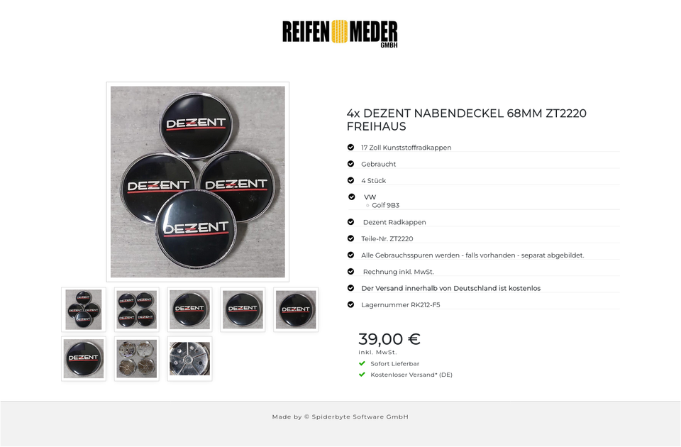 4x DEZENT NABENDECKEL 68MM ZT2220 FREIHAUS #20CC – Bild 9