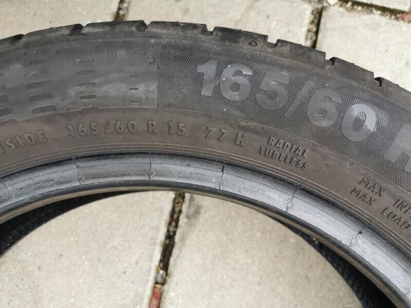 4x 165/60R15 77H CONTINENTAL ECO CONTACT 5 SOMMERREIFEN #6620 – Bild 5