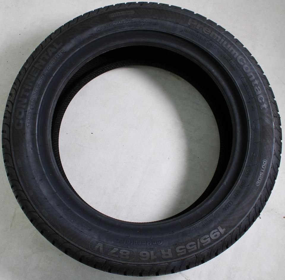 1x 195/55R16 87V CONTINENTAL PREMIUM CONTACT SOMMERREIFEN #1USM – Bild 3