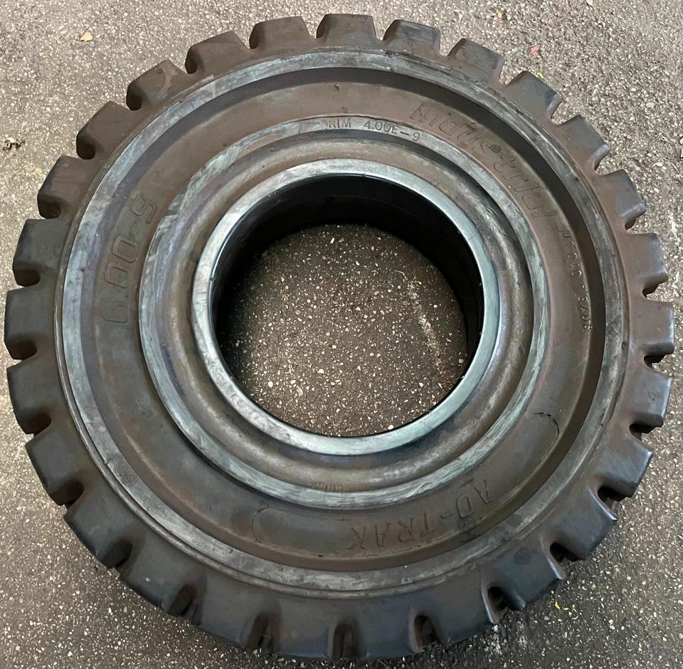 1 X 6.00-9 AD-TRAK INDUSTRIAL VOLLGUMMI STAPLER REIFEN – Bild 2