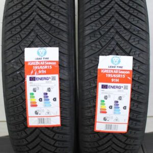 2x 195/65R15 91H LEAO IGREEN ALL SEASON GANZJAHRESREIFEN #1J4P