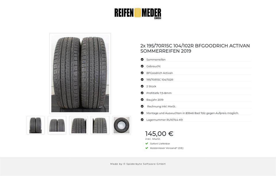 2x 195/70R15C 104/102R BFGOODRICH ACTIVAN SOMMERREIFEN 2019 #1RSM – Bild 6