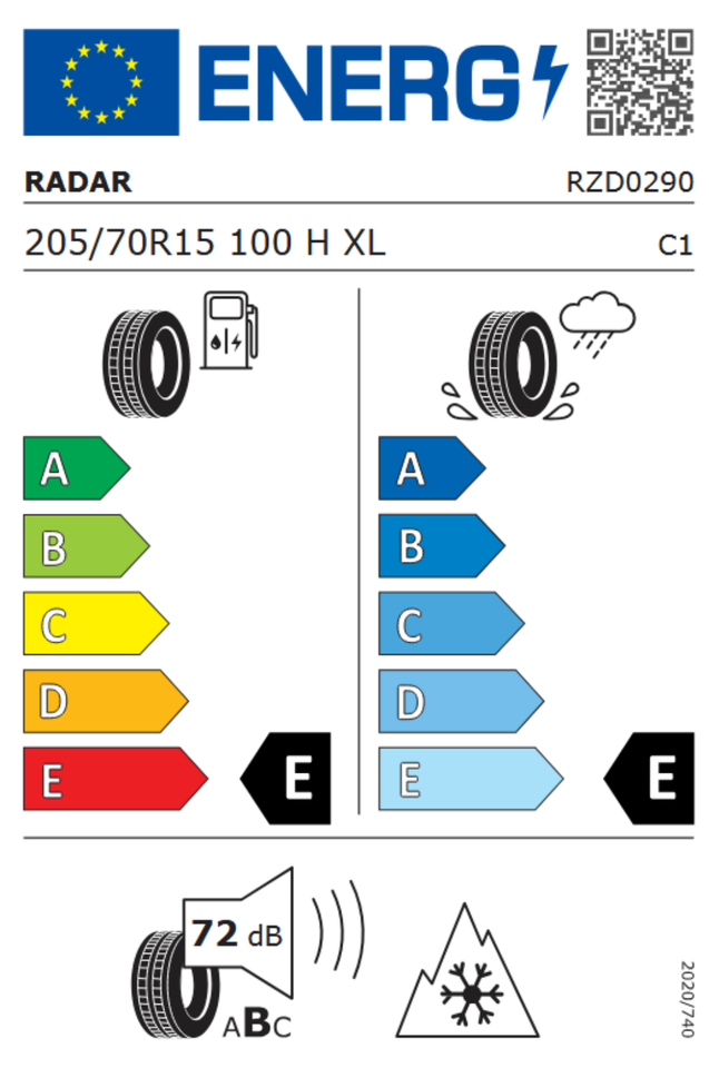 4 X 205/70R15 100H XL RADAR RENEGADE A/T GANZJAHRESREIFEN NEU – Bild 5