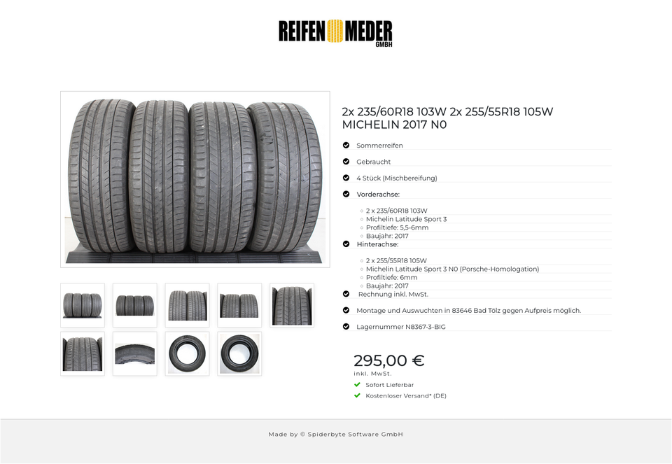 2x 235/60R18 103W 2x 255/55R18 105W MICHELIN 2017 N0 #1H2F – Bild 10