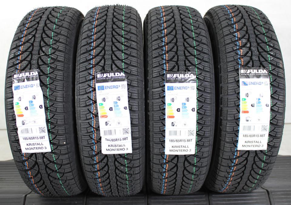 4x 185/65R15 88T FULDA KRISTALL MONTERO 3 WINTERREIFEN NEU #1PJC