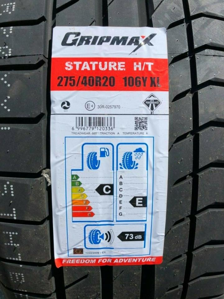 2 X 275/40R20 106Y GRIPMAX STATURE H/T SOMMERREIFEN ★ NEU ★ – Bild 3