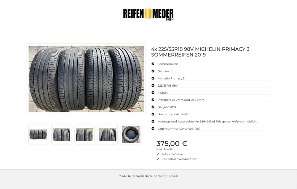 4x 225/55R18 98V MICHELIN PRIMACY 3 SOMMERREIFEN 2019 #12JN – Bild 6
