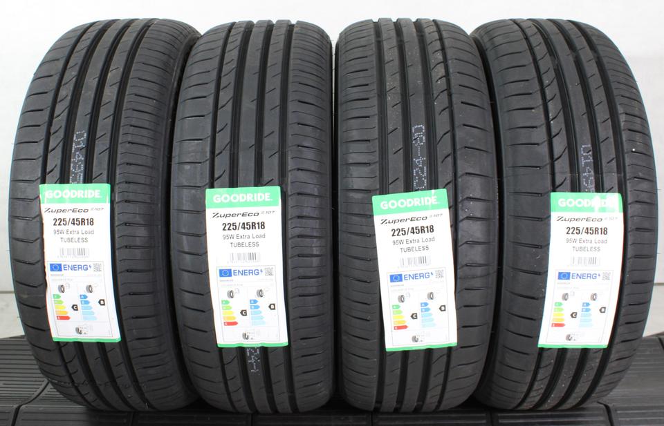 4x 225/45R18 95W GOODRIDE ZUPERECO Z-107 SOMMERREIFEN NEU #1VRB