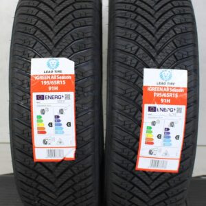 2x 195/65R15 91H LEAO IGREEN ALL SEASON GANZJAHRESREIFEN #1HFH
