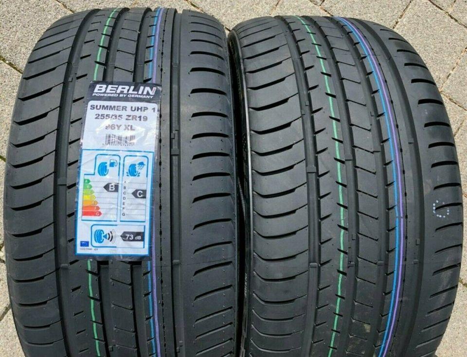 2 X 255/35R19 96Y BERLIN TIRES SUMMER UHP1 SOMMERREIFEN NEU #126Q