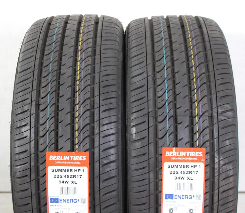 2x 225/45R17 94W BERLIN TIRES SUMMER HP1 SOMMERREIFEN NEU #1UGZ – Bild 2