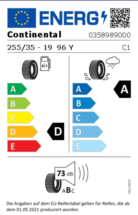 2 x 255/35R19 96Y XL CONTINENTAL SPORTCONTACT 5 NEU FREIHAUS – Bild 5
