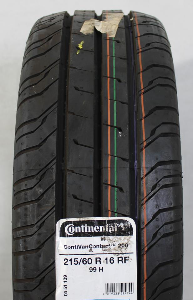 1x 215/60R16 99H CONTINENTAL VAN CONTACT 200 SOMMERREIFEN #1MOP – Bild 2