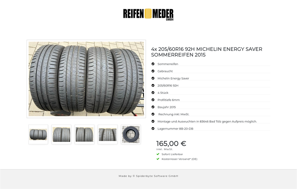 4x 205/60R16 92H MICHELIN ENERGY SAVER SOMMERREIFEN 2015 #15FQ – Bild 6