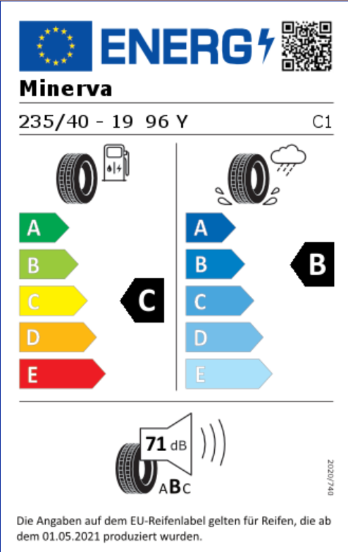 4 X 235/40R19 96Y XL MINERVA RADIAL F205 SOMMERREIFEN NEU – Bild 6