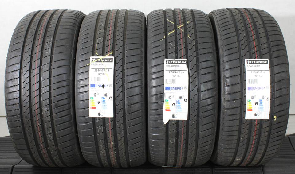4x 225/40R18 92Y FIRESTONE ROADHAWK SOMMERREIFEN XL #23KM