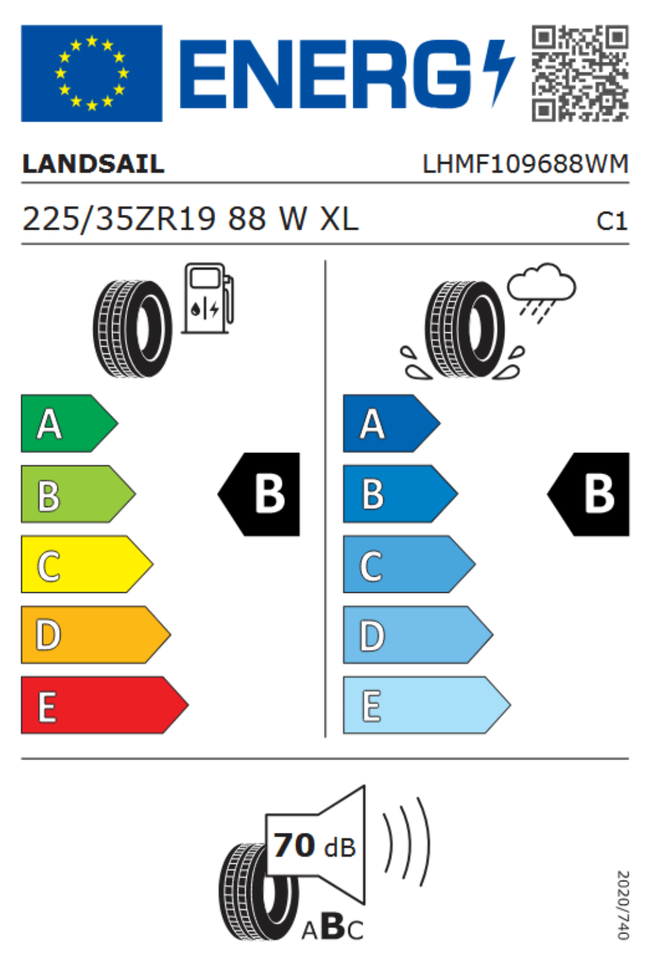 4 X 225/35R19 88W XL LANDSAIL RAPID DRAGON SOMMERREIFEN NEU – Bild 5