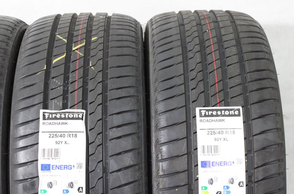 4x 225/40R18 92Y FIRESTONE ROADHAWK SOMMERREIFEN XL #23KM – Bild 4