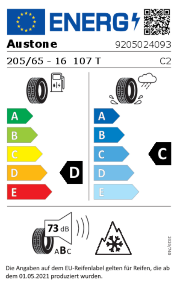 4 X 205/65R16C 107/105T AUSTONE SKADI SP902 WINTERREIFEN NEU – Bild 7
