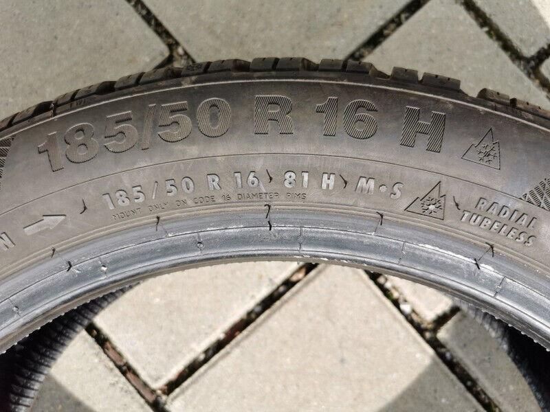 4x 185/50R16 81H CONTINENTAL WINTERREIFEN 7,5-8MM 2016 TOP #5607 – Bild 5