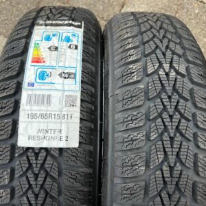 2x 165/65R15 81T DUNLOP WINTERREPONSE 2 WINTERREIFEN NEU #1Q9O