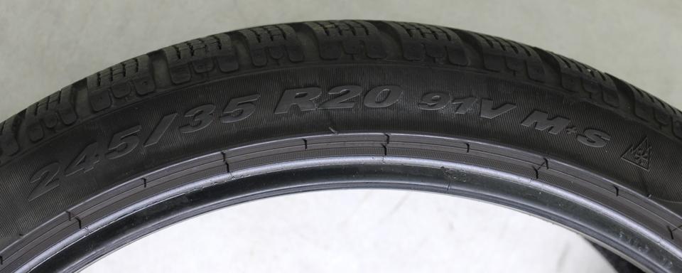 2x 245/35R20 91V PIRELLI WINTERREIFEN 4,5-5MM 2017 N0 #1OZS – Bild 5