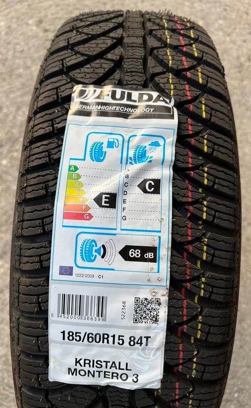 1x 185/60R15 84T FULDA KRISTALL MONTERO 3 WINTERREIFEN #8306
