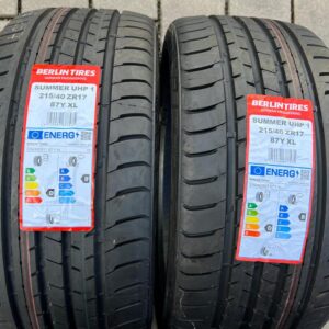 2x 215/40R17 87Y BERLIN TIRES SUMMER UHP1 SOMMERREIFEN #19GC