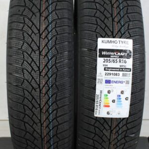 2x 205/65R16 95H KUMHO WINTER CRAFT WP52 WINTERREIFEN #1F0G