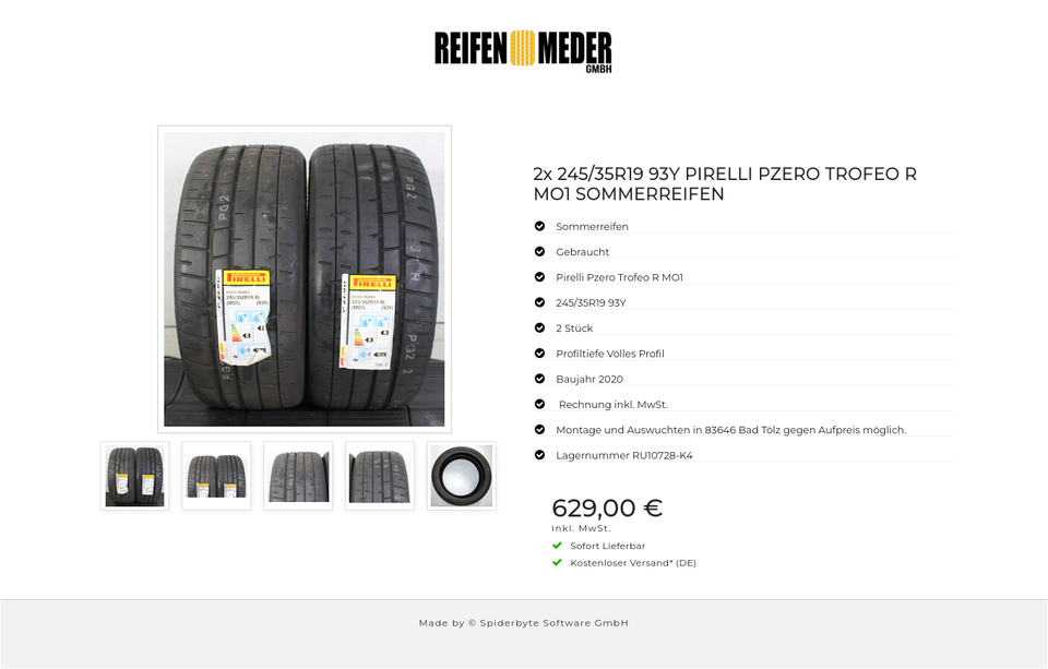 2x 245/35R19 93Y PIRELLI PZERO TROFEO R MO1 SOMMERREIFEN #1RRF – Bild 6