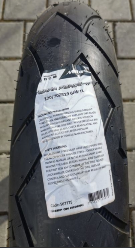 1 X 120/70-19 60W MITAS TERRA FORCE-R ADV MOTORRAD NEU 2022 – Bild 2