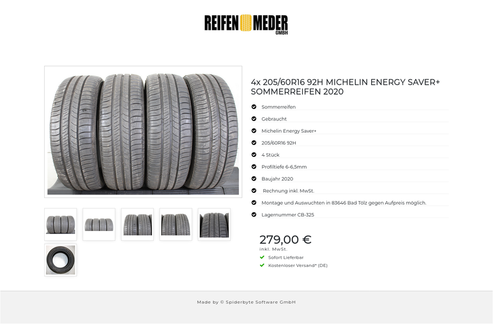 4x 205/60R16 92H MICHELIN ENERGY SAVER+ SOMMERREIFEN 2020 #1POX – Bild 7
