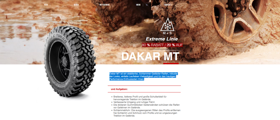 4 x 205/70R15 96Q INSA TURBO DAKAR M/T RUNDERNEUERT FREIHAUS – Bild 2