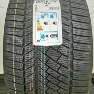 1x 295/35R19 100W CONTINENTAL WINTER CONTACT TS830P RO1 #6810