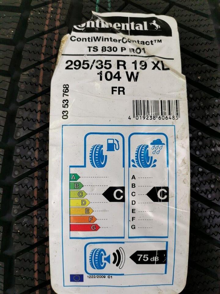 1x 295/35R19 100W CONTINENTAL WINTER CONTACT TS830P RO1 #6810 – Bild 2