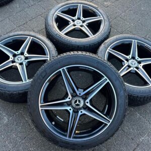 4 ORIGINAL 18" ALU WINTERRÄDER MERCEDES C-KLASSE W205 AMG #25AT