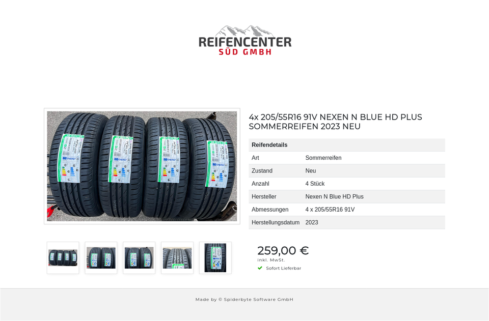 4x 205/55R16 91V NEXEN N BLUE HD PLUS SOMMERREIFEN 2023 NEU #1I1H – Bild 6