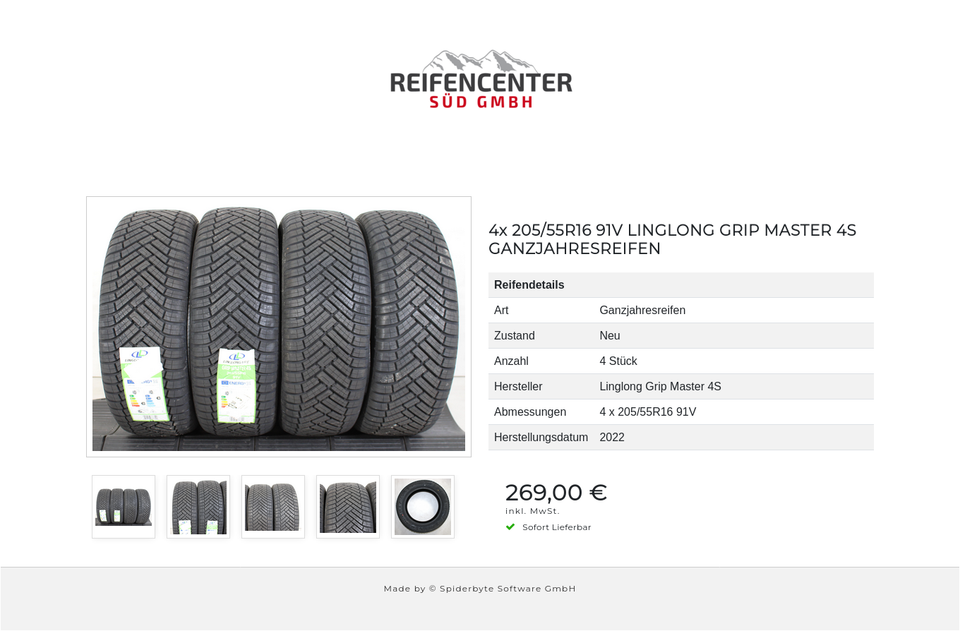 4x 205/55R16 91V LINGLONG GRIP MASTER 4S GANZJAHRESREIFEN #1FZF – Bild 6