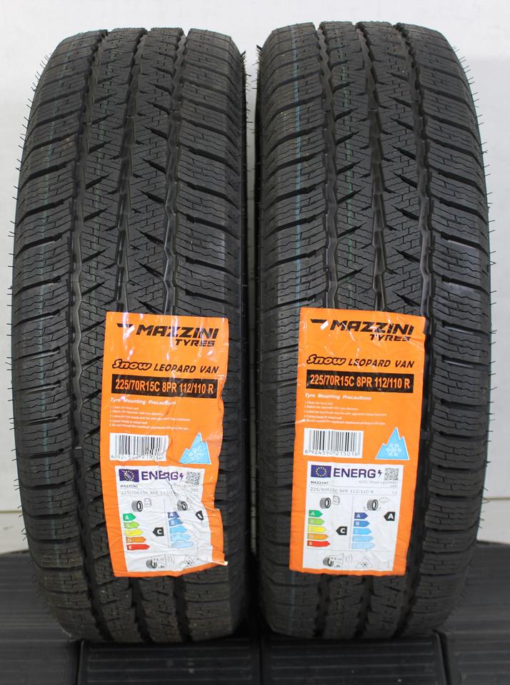 2x 225/70R15C 112/110R MAZZINI WINTERREIFEN 2022 #1JGH