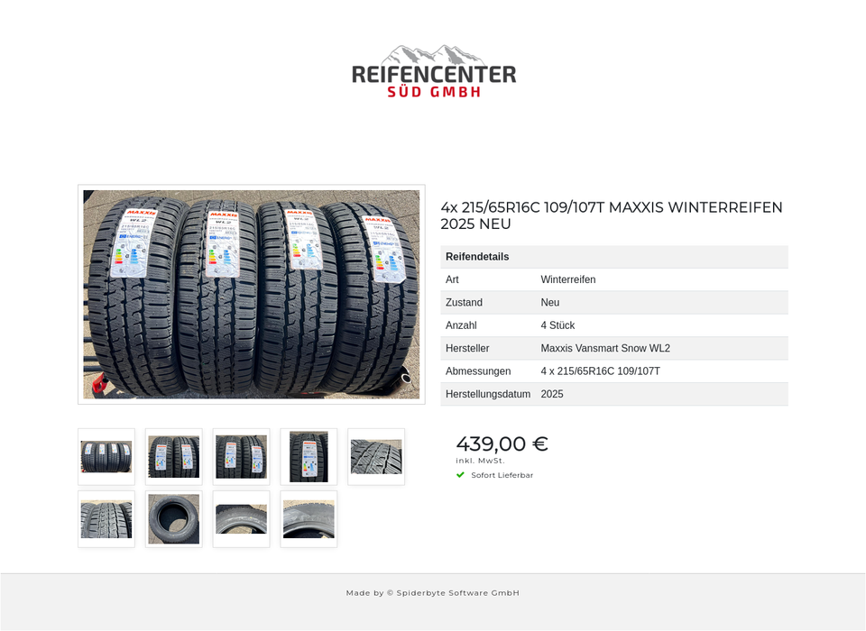 4x 215/65R16C 109/107T MAXXIS WINTERREIFEN 2025 NEU #21ON – Bild 10
