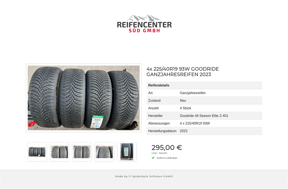 4x 225/40R19 93W GOODRIDE GANZJAHRESREIFEN 2023 #1N3L – Bild 6