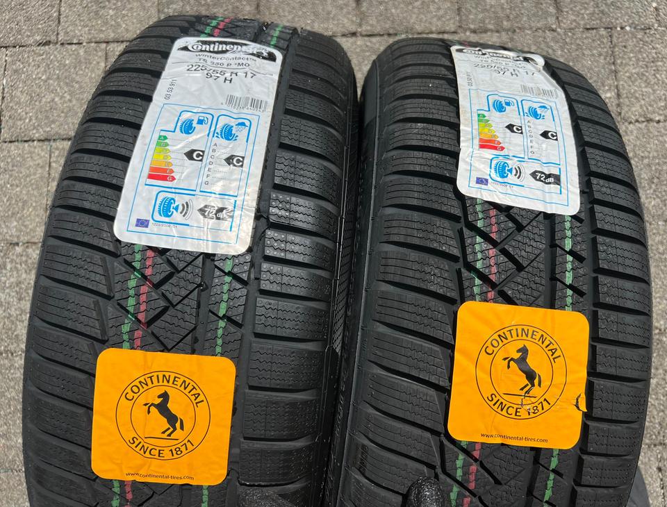 2x 225/55R17 97H CONTINENTAL WINTERREIFEN NEU 2020 #1YAV