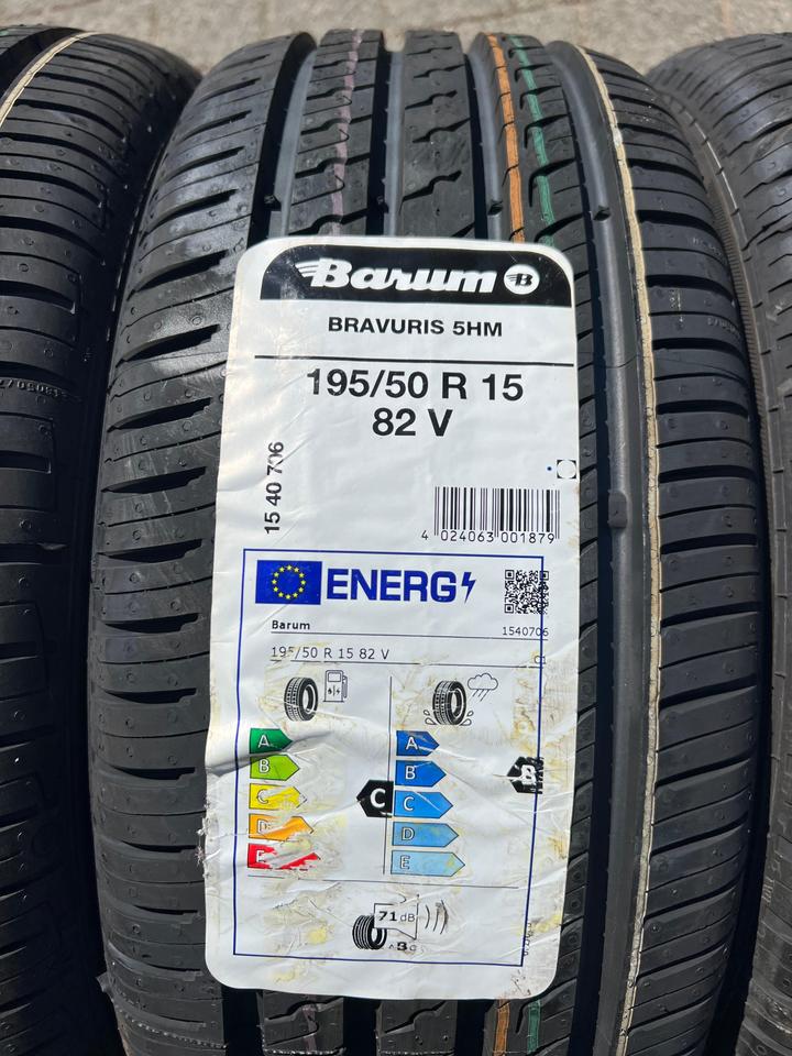 4x 195/50R15 82V BARUM BRAVURIS 5HM SOMMERREIFEN 2022 NEU #1WDN – Bild 4