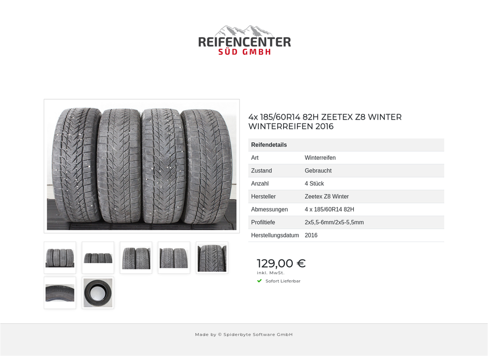 4x 185/60R14 82H ZEETEX Z8 WINTER WINTERREIFEN 2016 #23IQ – Bild 8