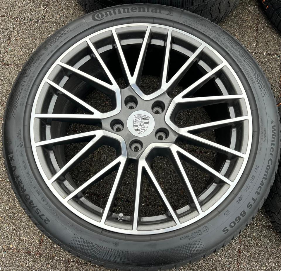 4 ORIGINAL 21" ALU WINTERRÄDER PORSCHE CAYENNE 9YA CONTI #24BR – Bild 3