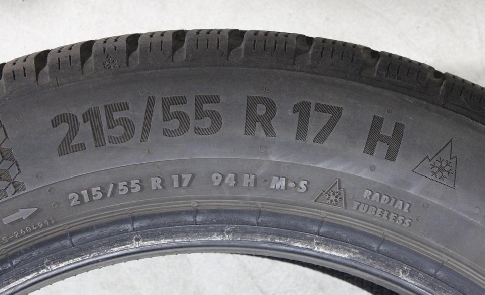 4x 215/55R17 94H CONTINENTAL WINTERREIFEN 2023 #263U – Bild 6