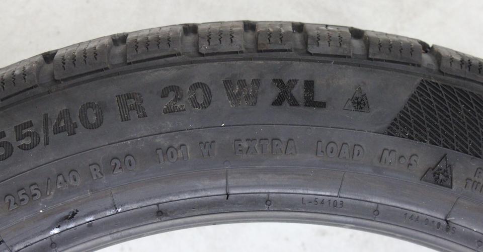 1x 255/40R20 101W CONTINENTAL WINTER CONTACT TS850P 2023 #249G – Bild 4