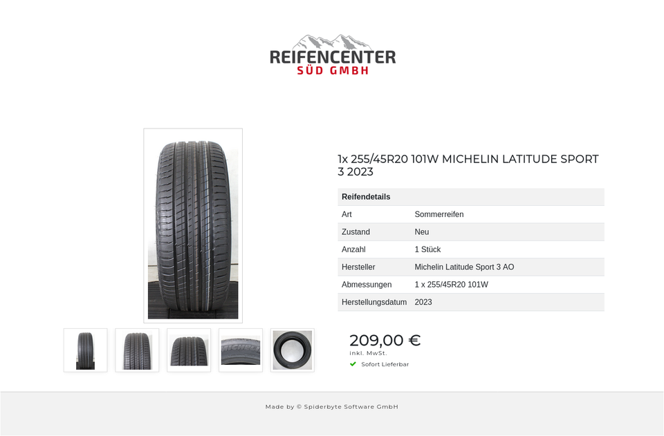 1x 255/45R20 101W MICHELIN LATITUDE SPORT 3 2023 #263Y – Bild 6
